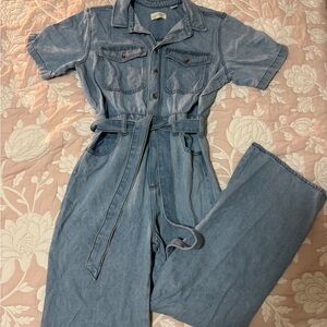 Universal Thread Light Blue Denim Jumpsuit